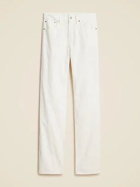 J. CREW Corduroy Straight Leg Off-White Pants Cords Jeans